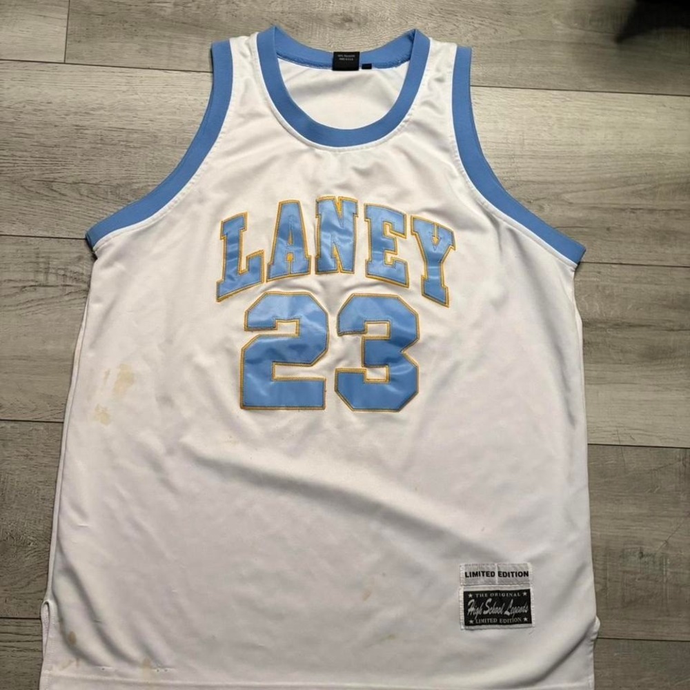 Nike Michael Jordan 23‎ Laney High School Bucs Throwback Jersey Mens size 54